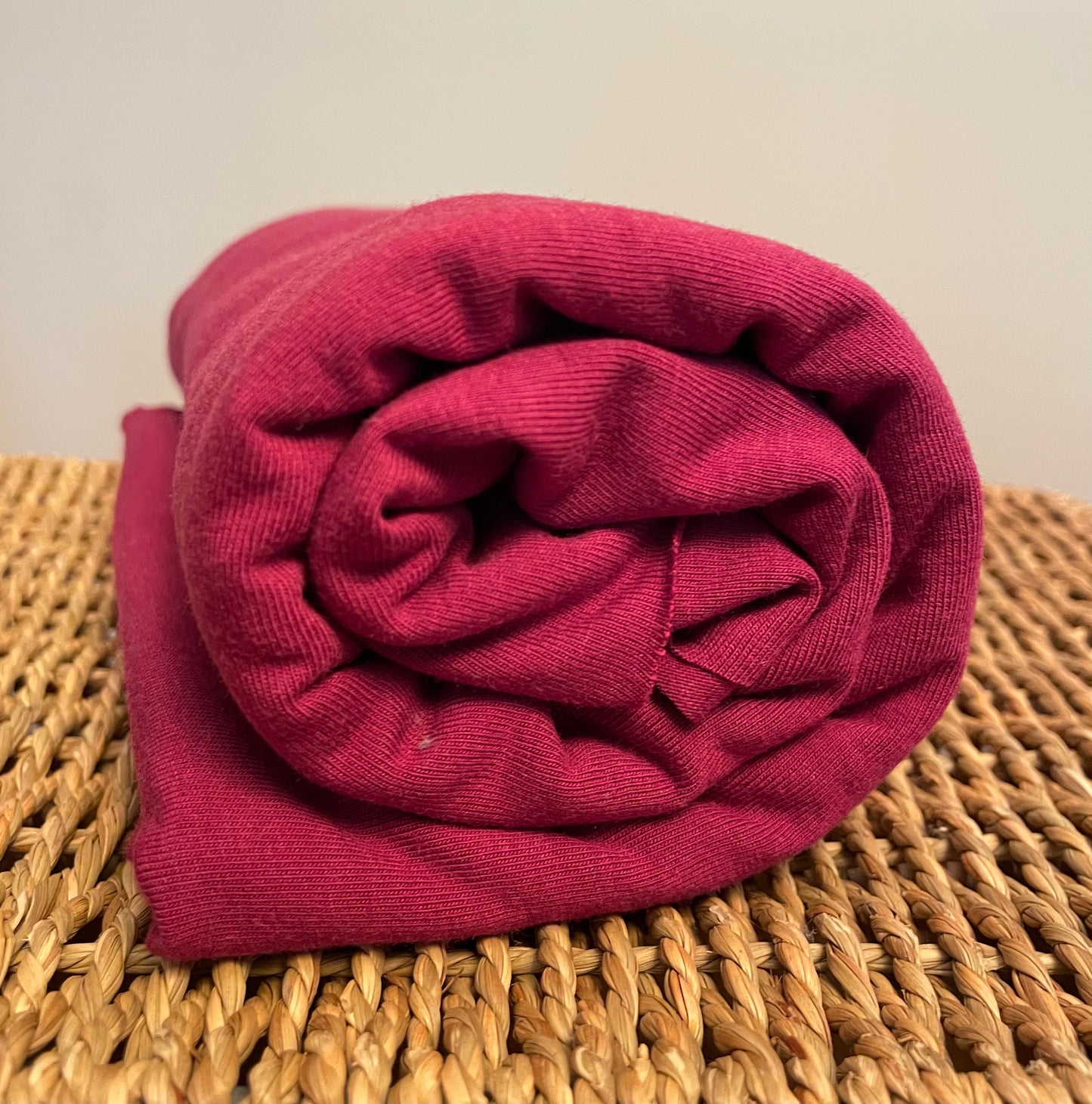 Non-Stretch Bamboo Cotton Jersey Tawny Port