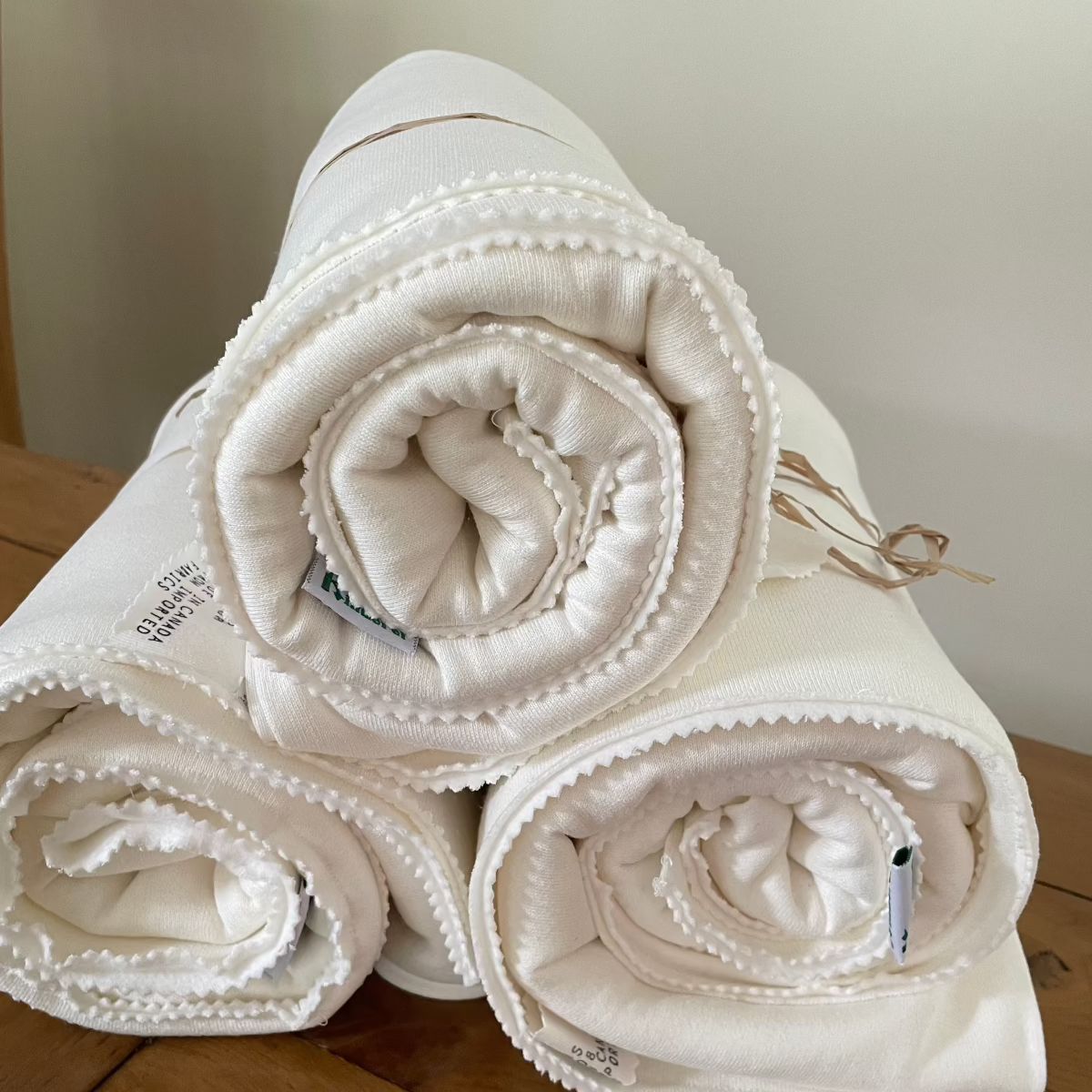 Hemp Fleece Blanket, Double Layer. Made in Canada - Kinderel Organic Fabrics