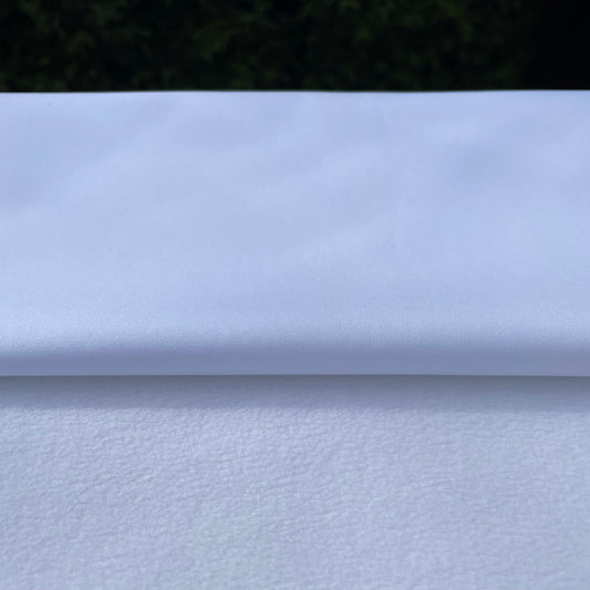 White Softshell Dintex Fleece Fabric by the Yard or Wholesale - Kinderel Organic Fabrics