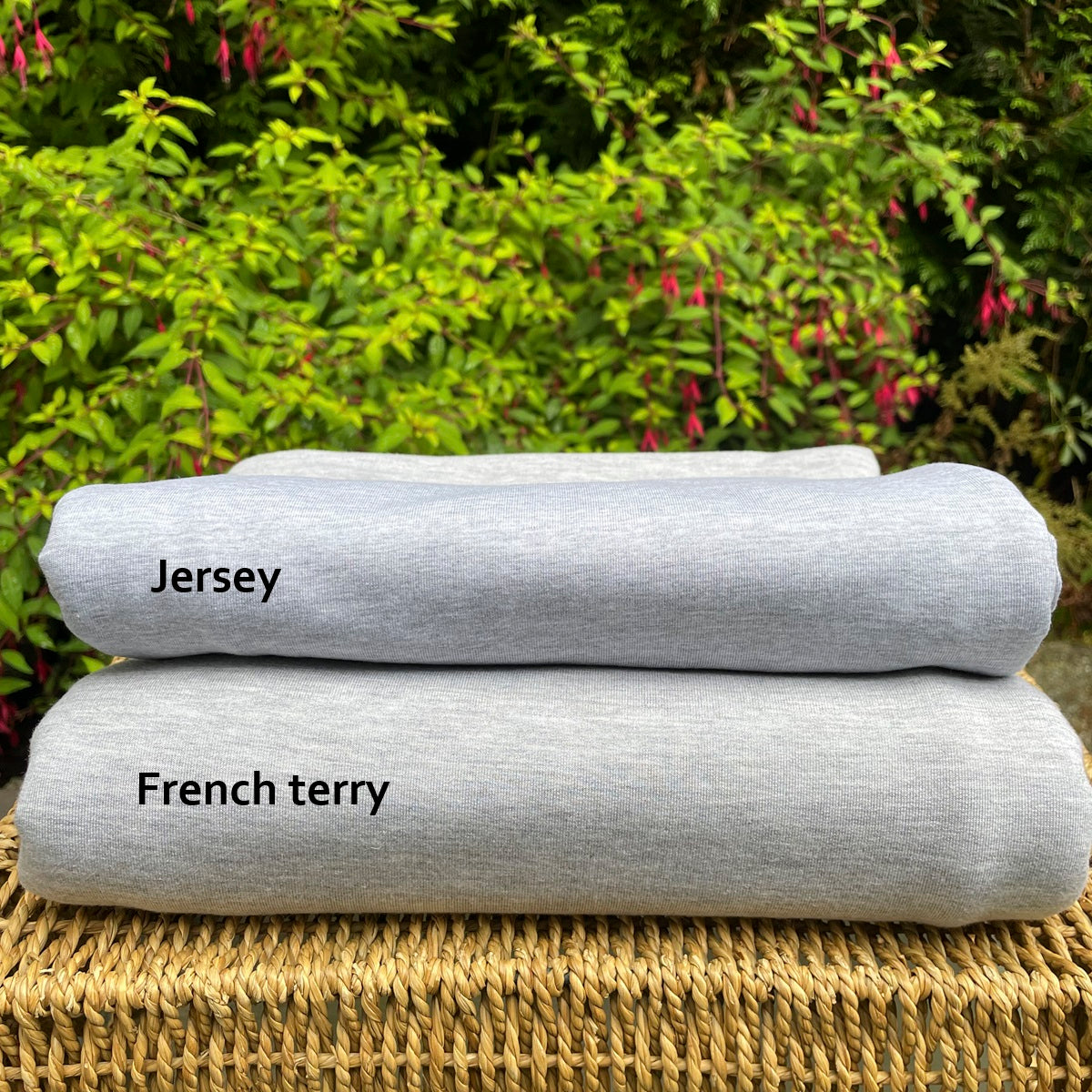 Bamboo Merino Stretch Jersey Fabric Heather Light Grey by the Yard or Wholesale - Kinderel Organic Fabrics
