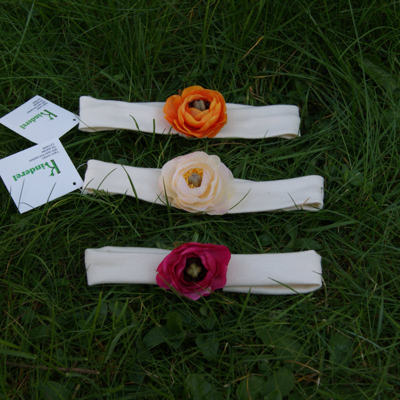Small Floral Headbands - 2 inches - Kinderel Bamboo Fabrics
