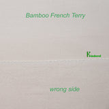 Bamboo Organic Cotton French Terry Fabric Natural by the Yard - Kinderel Bamboo Fabrics