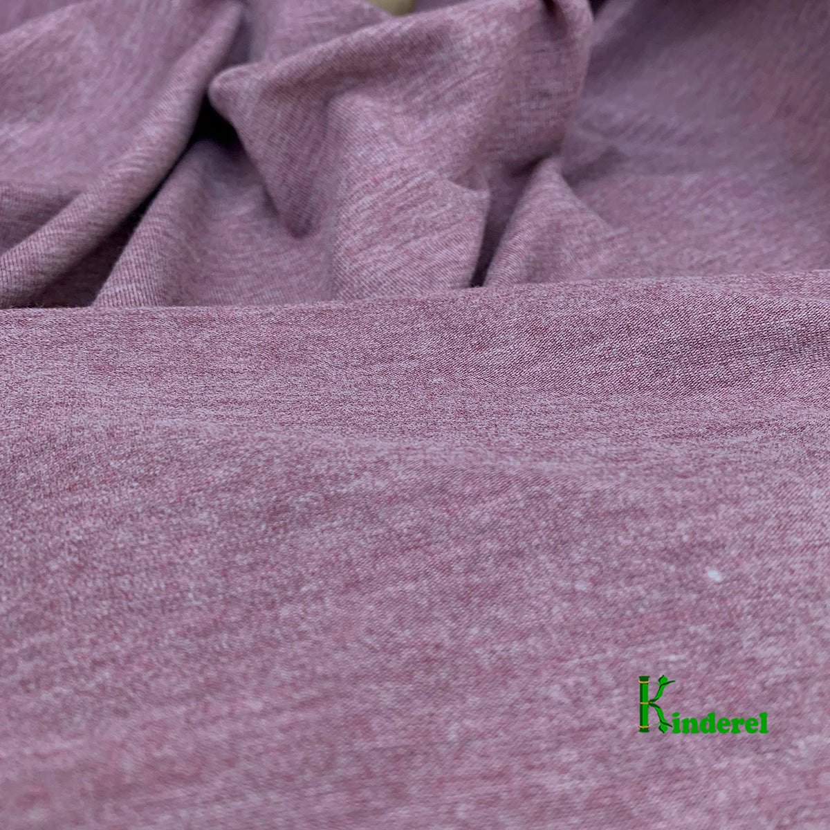 BAMBOO Stretch Jersey Fabric Heather Orchid by The Yard or Wholesale - Kinderel Organic Fabrics