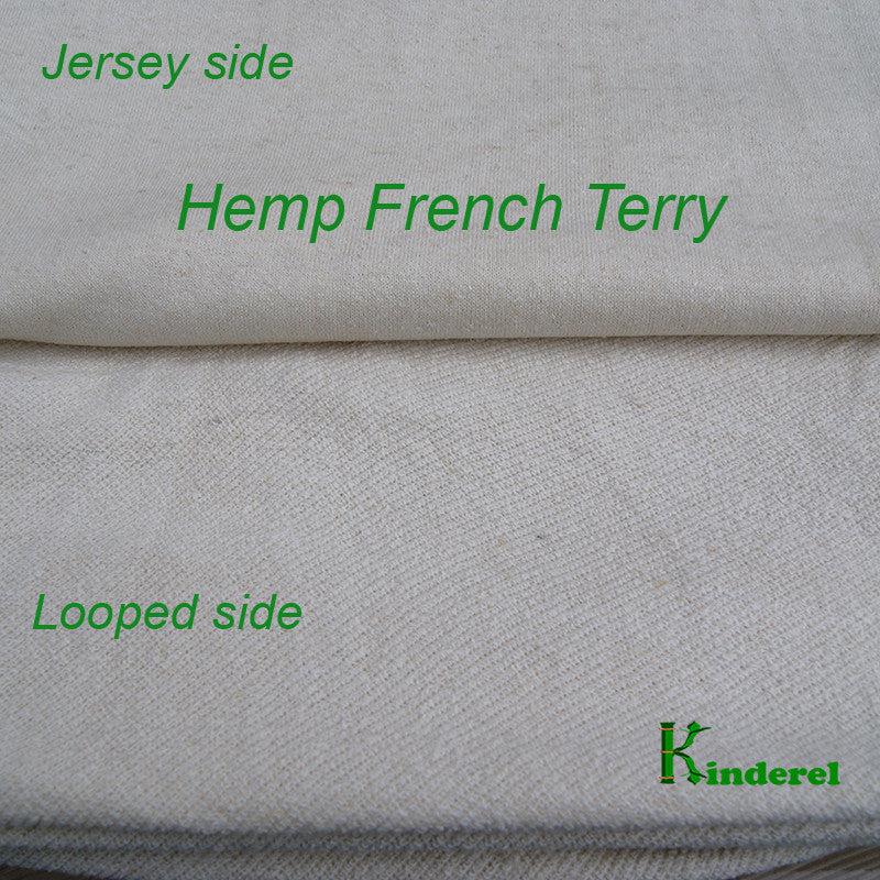 Hemp French Terry Fabric by the Yard  Great for Hemp Terry Cloths –  Kinderel Organic Fabrics