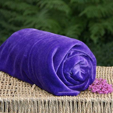 BAMBOO Velour Fabric OBV Purple Roll from $8.00/yard - Kinderel Bamboo Fabrics