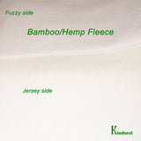 Bamboo Hemp Fleece Knit Fabric Natural Color by the Yard - Kinderel Bamboo Fabrics