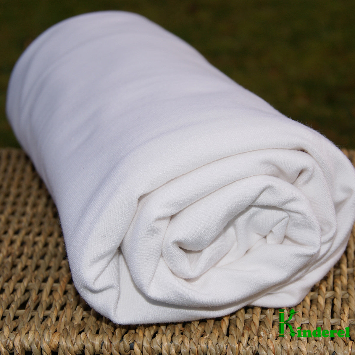 Bamboo Organic Cotton French Terry Fabric Natural by the Yard - Kinderel Bamboo Fabrics