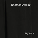 Bamboo Stretch Jersey Fabric Black by the Yard - Kinderel Bamboo Fabrics