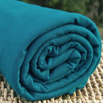 BAMBOO Stretch Jersey Fabric Teal Shaded Spruce by the Yard - Kinderel Bamboo Fabrics