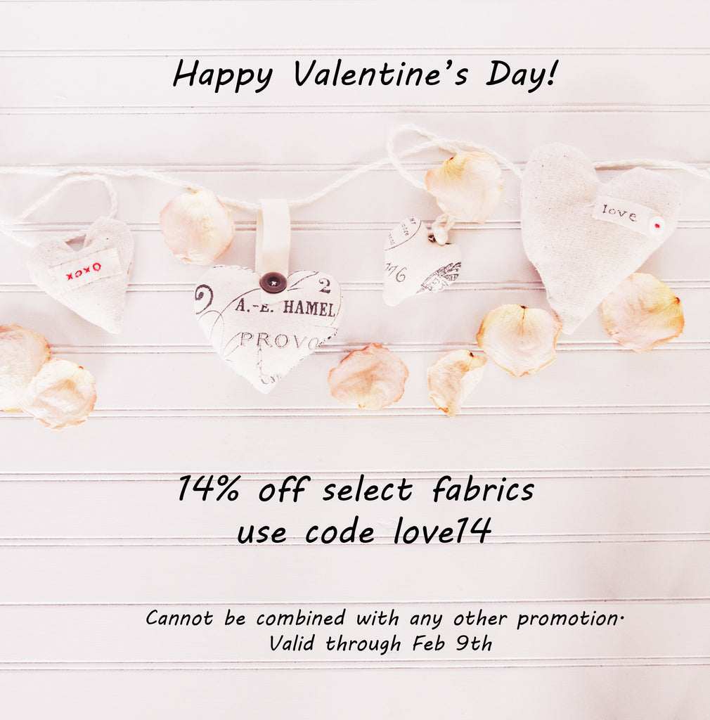 Valentine's Day Fabric Offer :)
