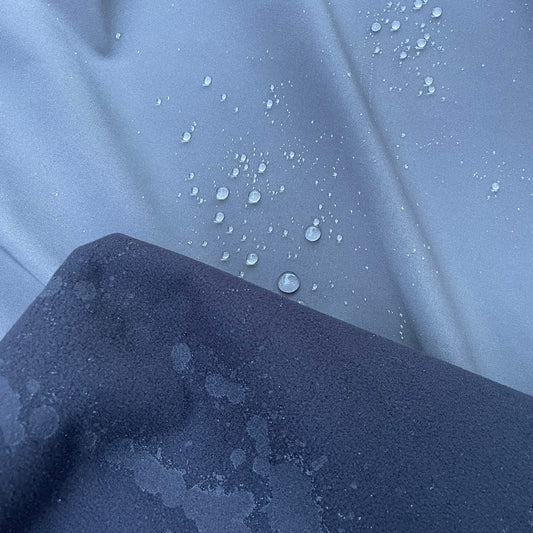 Grey/Black Dintex Fleece | Waterproof Softshell Fleece Fabric by the Yard or Wholesale