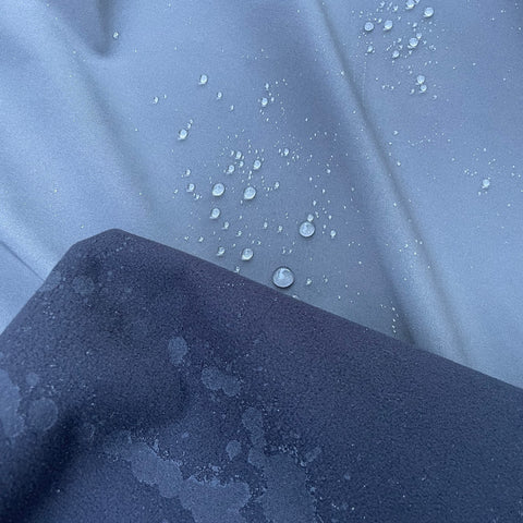 Grey/Black Dintex Fleece | Waterproof Softshell Fleece Fabric by the Yard or Wholesale