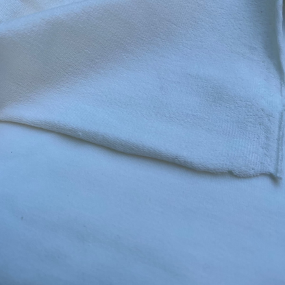 Close-up of french terry fabric with a textured surface
