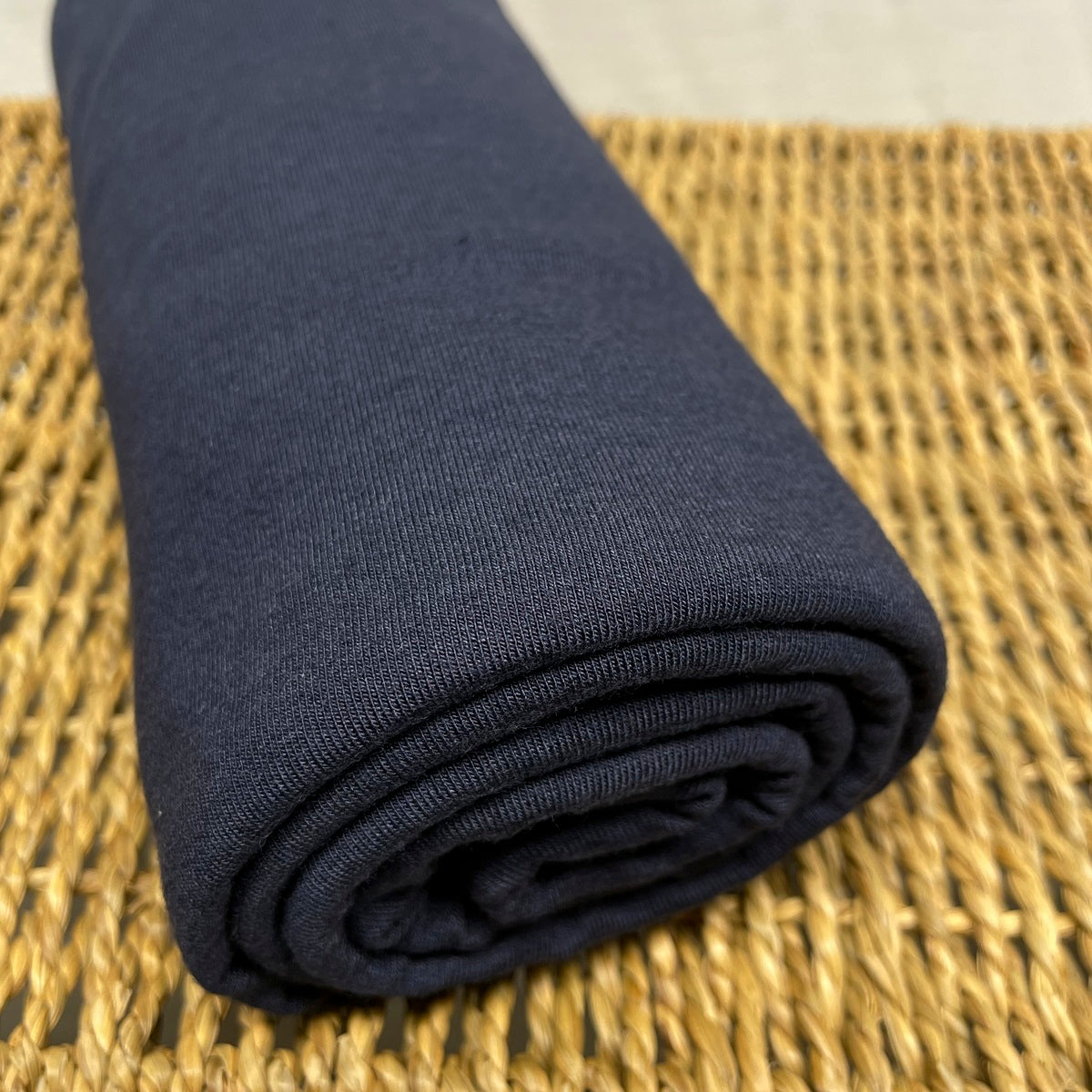 Bamboo Merino Stretch Jersey Fabric Marine Navy - Kinderel Organic Fabrics