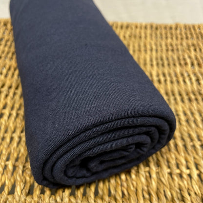 Bamboo Merino Stretch Jersey Fabric Marine Navy - Kinderel Organic Fabrics