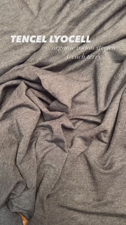 Tencel Lyocell Fabric by the Yard or Wholesale -  Heather Graphite