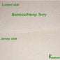 Hemp Bamboo Terry Knit Fabric by the Yard - Kinderel Bamboo Fabrics