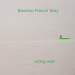 Bamboo Organic Cotton STRETCH French Terry by the Yard - Kinderel Bamboo Fabrics