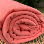 BAMBOO Stretch Jersey Fabric Heather Coral by the Yard or Wholesale - Kinderel Bamboo Fabrics