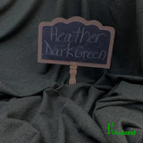 Bamboo Stretch Jersey, Heather Dark Green by the Yard - Kinderel Bamboo Fabrics