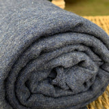 Bamboo Stretch French Terry, Heather Navy by the Yard or Wholesale - Kinderel Bamboo Fabrics