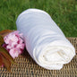 Organic Cotton French Terry Fabric Wholesale - Natural/Ecru - Kinderel Bamboo Fabrics