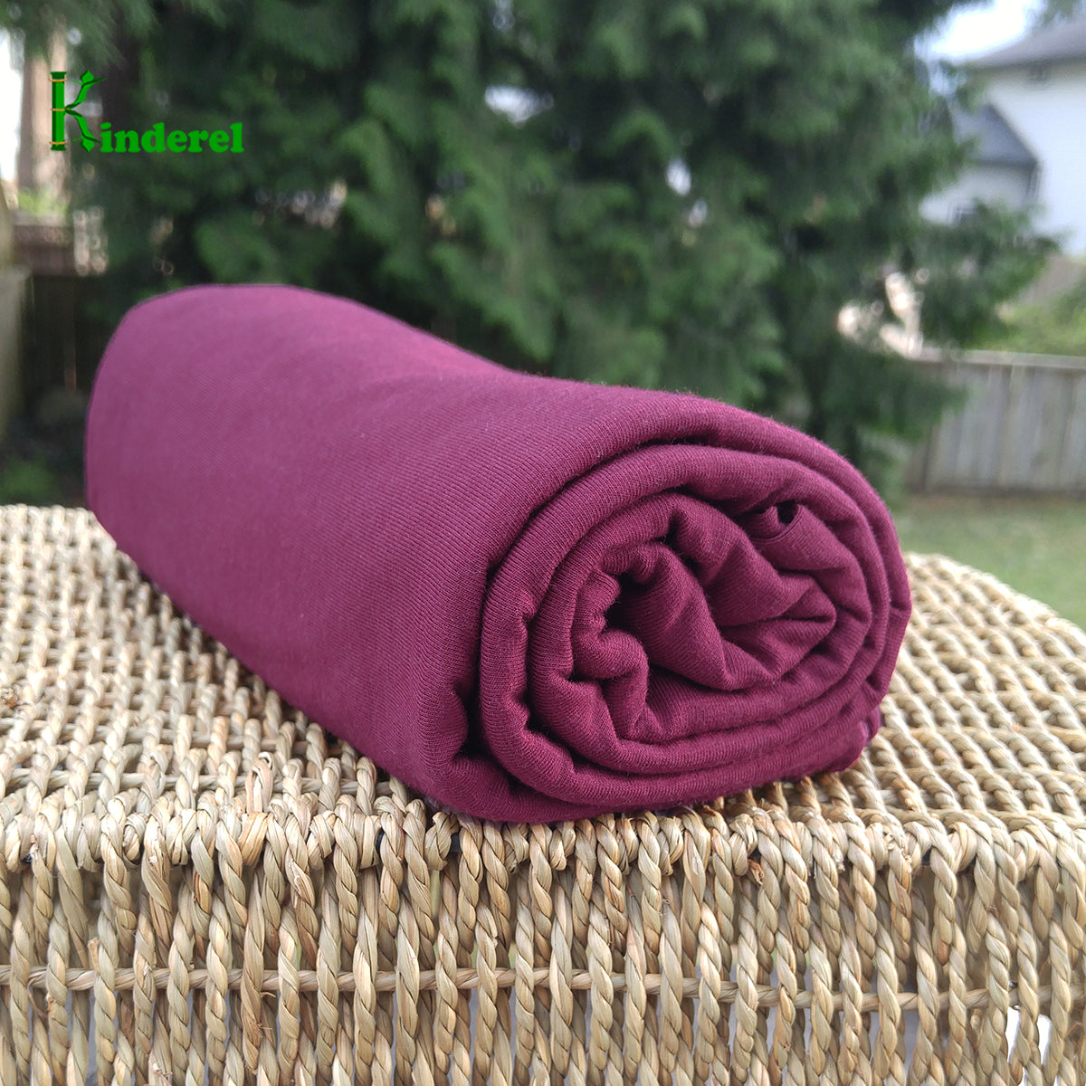 BAMBOO Stretch Jersey Fabric Tawny Port 19-1725 Bolts Wholesale - Kinderel Bamboo Fabrics