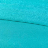 Bamboo Stretch French Terry Aqua Fabric by the Yard or Wholesale - Kinderel Bamboo Fabrics