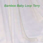 Bamboo Organic Cotton Baby Loop Terry Knit Fabric by the Yard - Kinderel Bamboo Fabrics