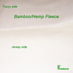 Bamboo Hemp Fleece Knit Fabric Natural Color by the Yard - Kinderel Bamboo Fabrics