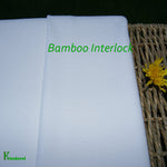 Bamboo Organic Cotton Interlock Knit Fabric Natural by the Yard - Kinderel Bamboo Fabrics