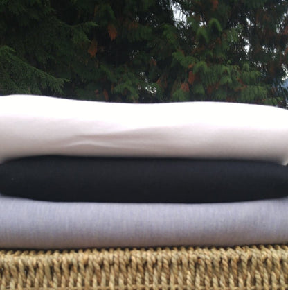 Bamboo Stretch Fleece Knit Fabric, Black, Wholesale - Kinderel Bamboo Fabrics