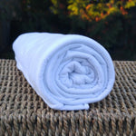 White Bamboo Cotton Stretch French Terry - by the Yard or Wholesale