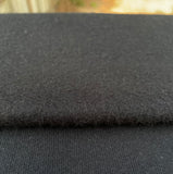 Black Cotton Sweatshirt Fleece Fabric
