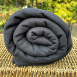 Black Cotton Sweatshirt Fleece Fabric