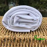 ChitoSante Poly Stretch Interlock White  Fabric by the Yard or Wholesale