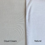 Bamboo Interlock Cream Cloud  Knit Fabric 230 GSM Wholesale Rolls, from $7.12/yard - Kinderel Bamboo Fabrics
