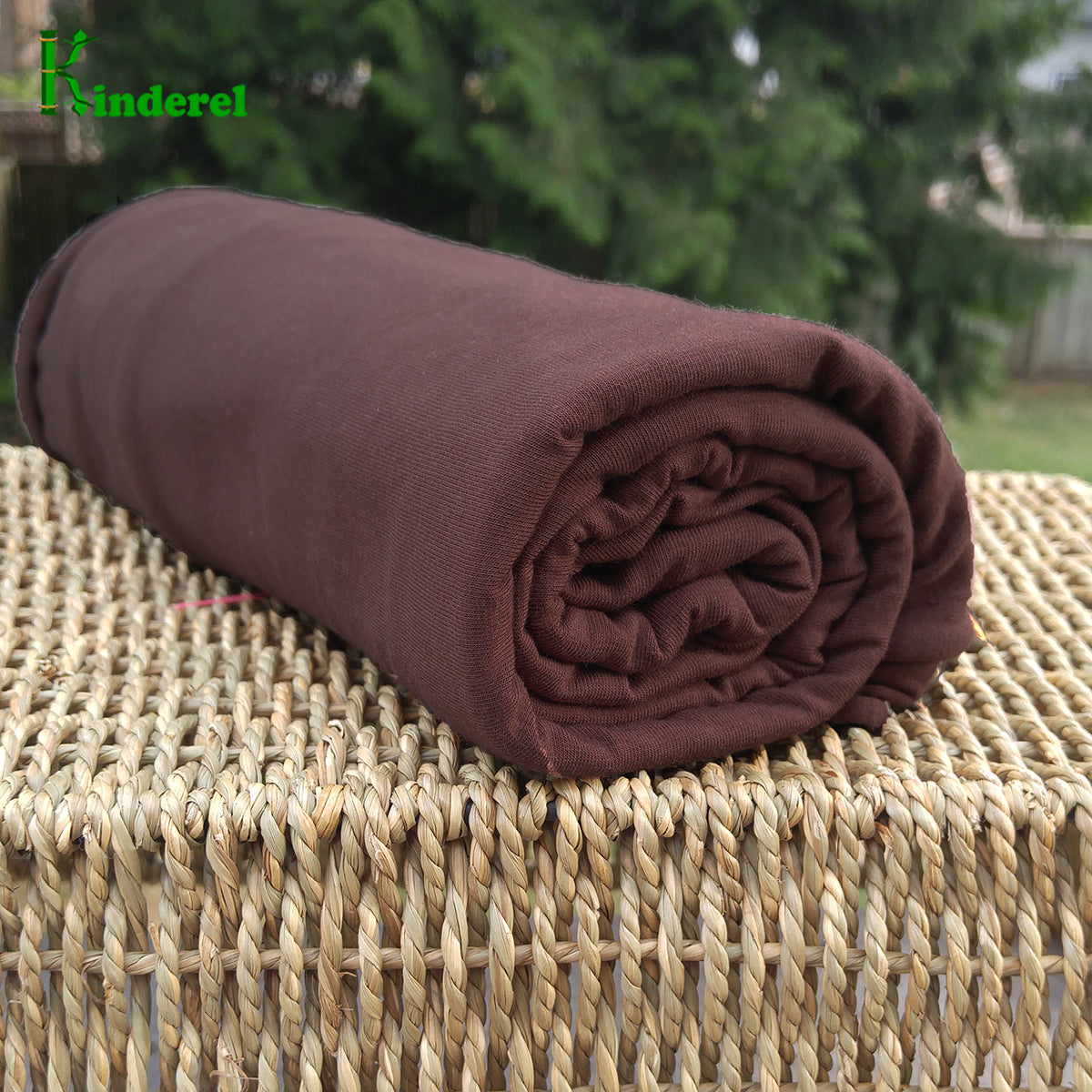 BAMBOO Stretch Jersey Fabric Chicory Coffee 19-4524 Wholesale 10+ Yards Bolts - Kinderel Bamboo Fabrics