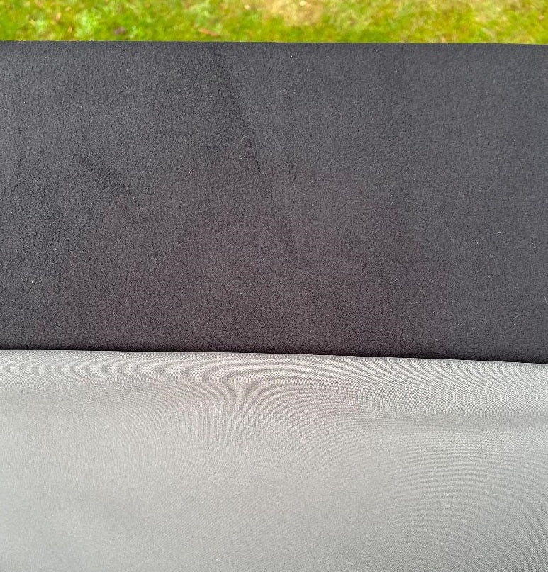 Forro polar Dintex gris/negro | Tela polar Softshell impermeable cortada a medida o al por mayor