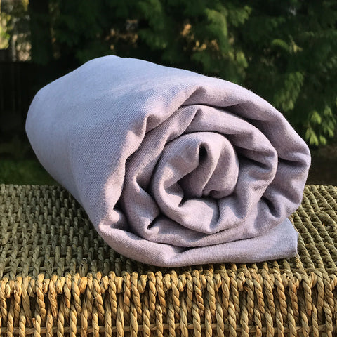 Bamboo Stretch Fleece, Heather Lavender - Kinderel Bamboo Fabrics