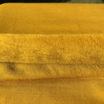 Golden Yellow Bamboo Stretch French Terry Fabric by the Yard or Wholesale