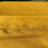 Golden Yellow Bamboo Stretch French Terry Fabric by the Yard or Wholesale