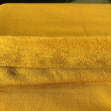 Golden Yellow Bamboo Stretch French Terry Fabric by the Yard or Wholesale