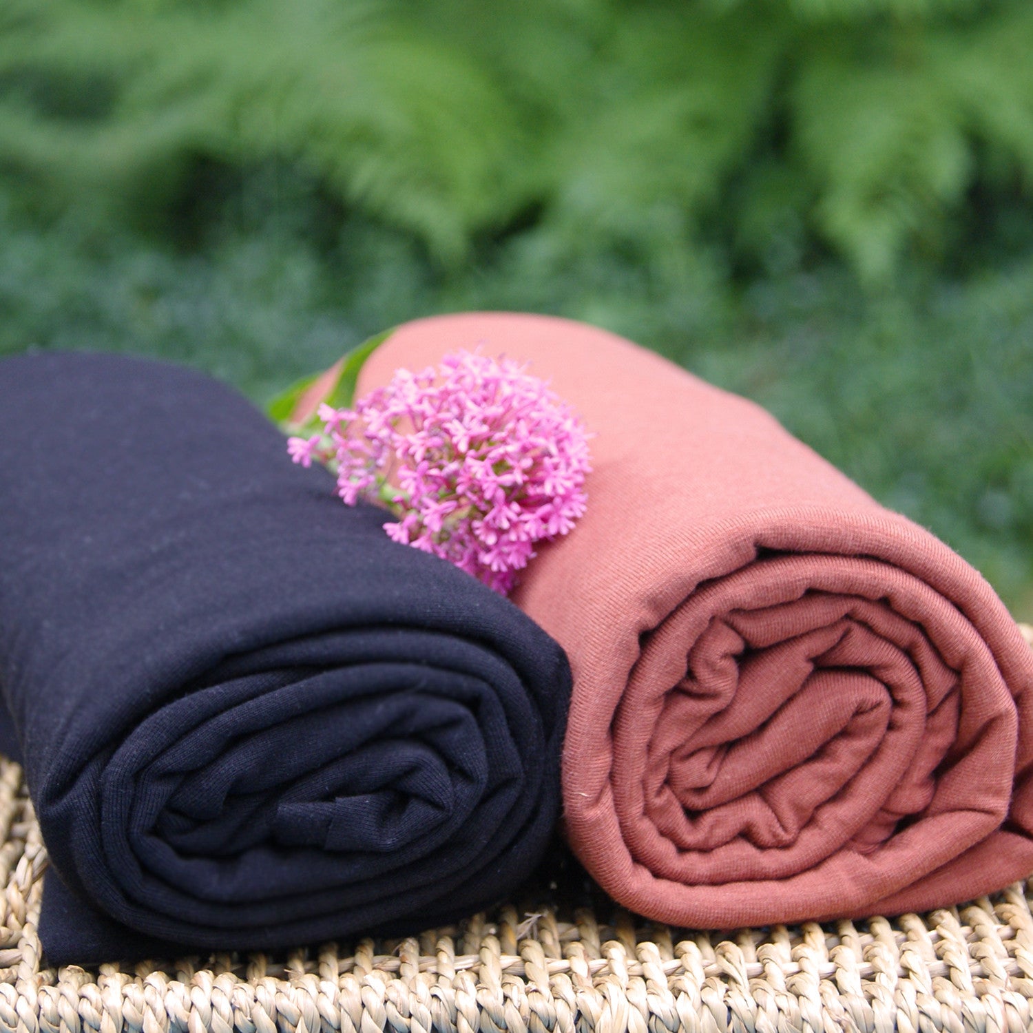 BAMBOO Stretch Jersey Fabric Gingerbread / Rust by the Yard or Wholesale - Kinderel Bamboo Fabrics