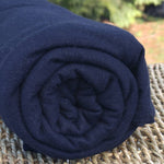 Black Bamboo Hemp Stretch Jersey Fabric by the Yard or Wholesale - Kinderel Bamboo Fabrics