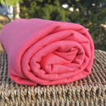Bamboo Stretch French Terry, Hibiscus - Kinderel Bamboo Fabrics