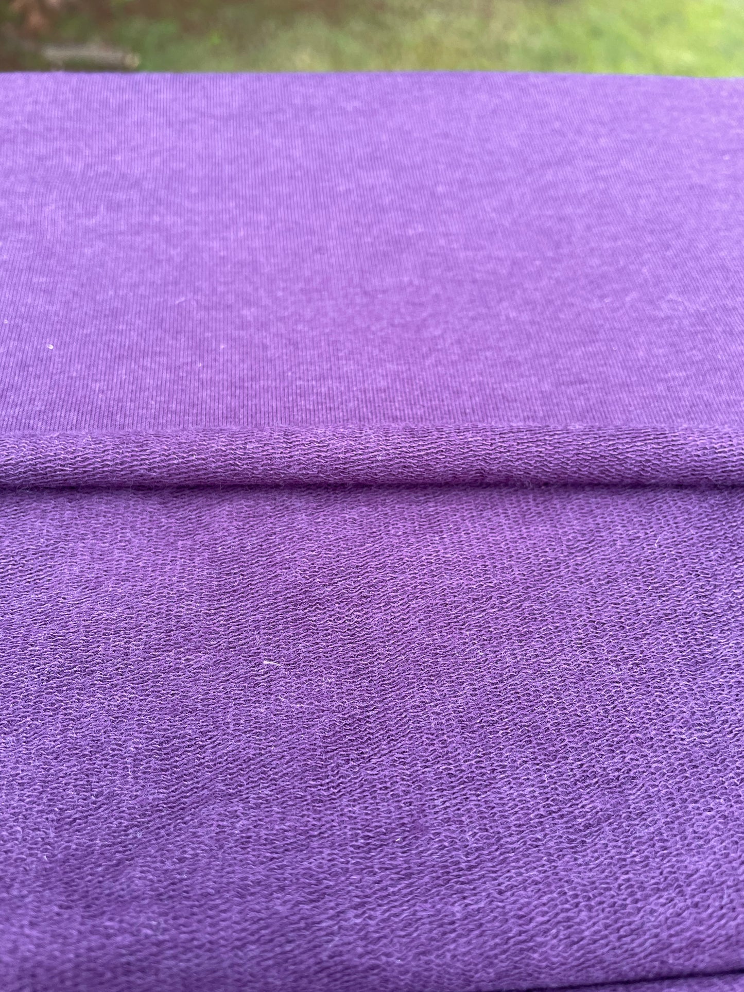 Plum Bamboo Stretch French Terry,  by the Yard or Wholesale