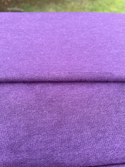 Plum Bamboo Stretch French Terry,  by the Yard or Wholesale
