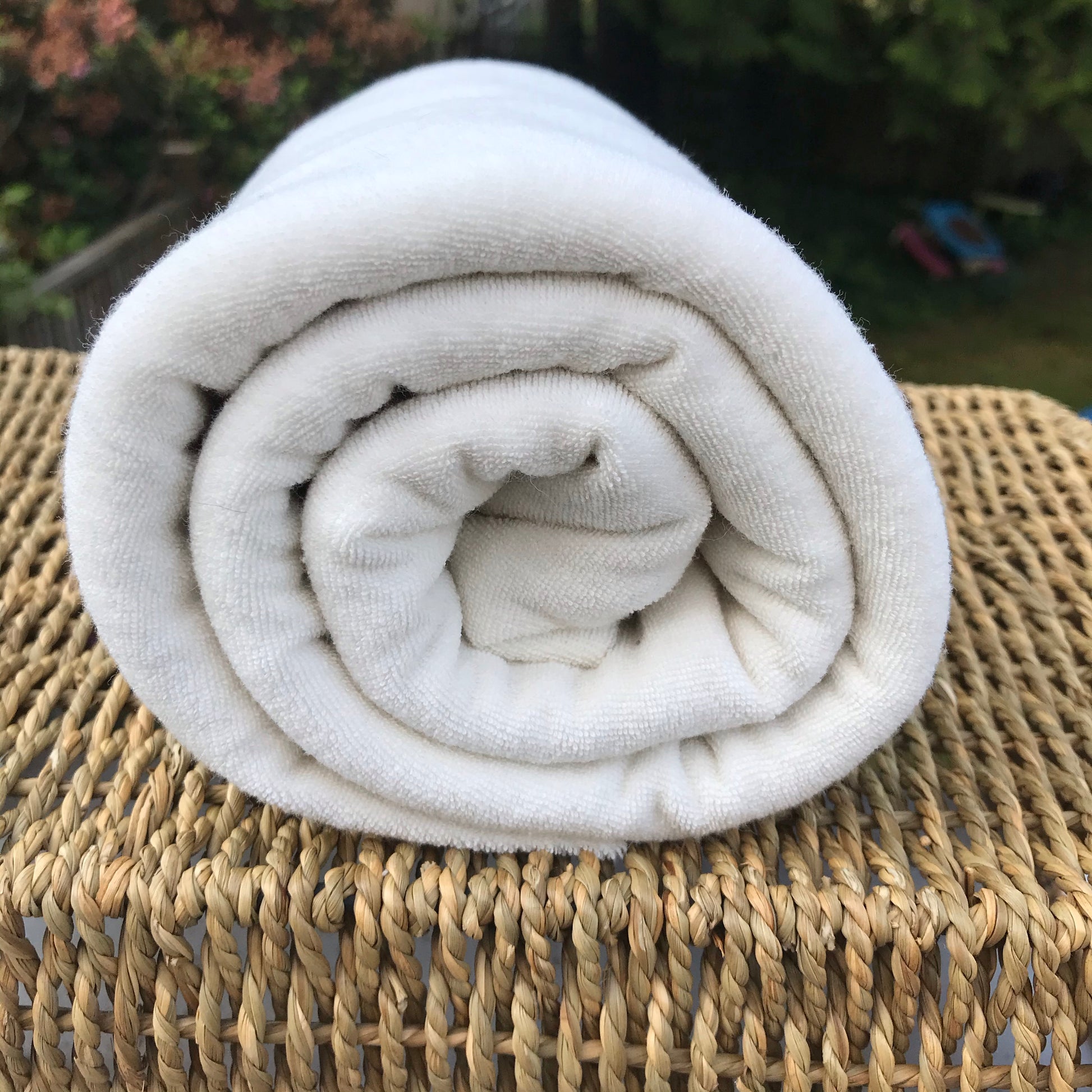 Natural Hemp Organic Cotton Loop Terry Fabric Quality Fabric by Yard ...