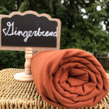 Gingerbread / Rust Bamboo Cotton Stretch French Terry - by the Yard or Wholesale
